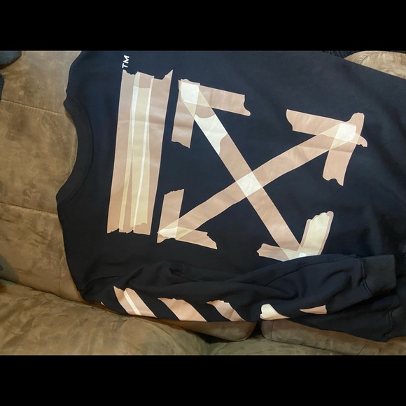 Off-White Other - Black tape arrows Off White Crew Neck
